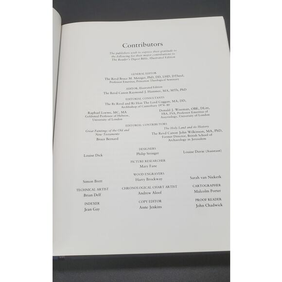 The Reader's Digest RSV Bible Illustrated Edition 1990 HC Blue Cloth - Picture 6 of 9